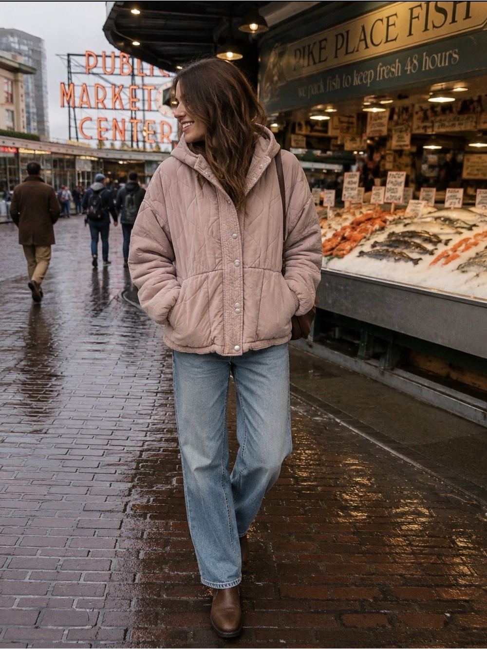 BLANKNYC Quilted Hooded Jacket